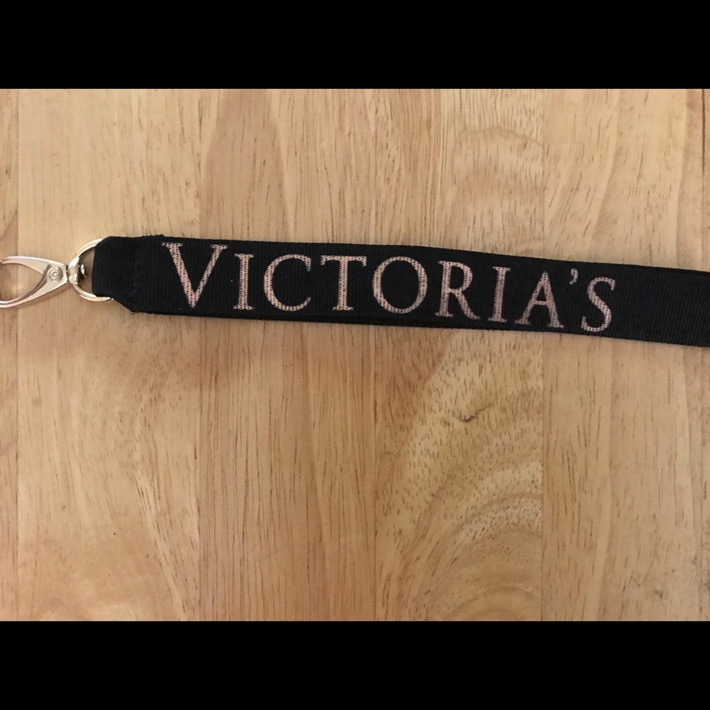 Victoria Secret Key Charm in Black and Rose Gold.